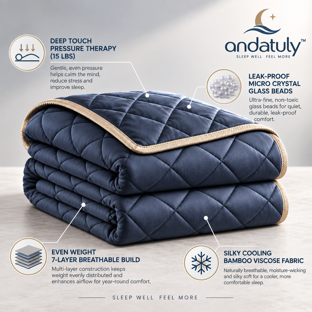 andatuly™ GravityCalm Weighted Cooling & Calming Blanket
