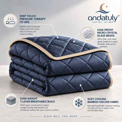 andatuly™ GravityCalm Weighted Cooling & Calming Blanket