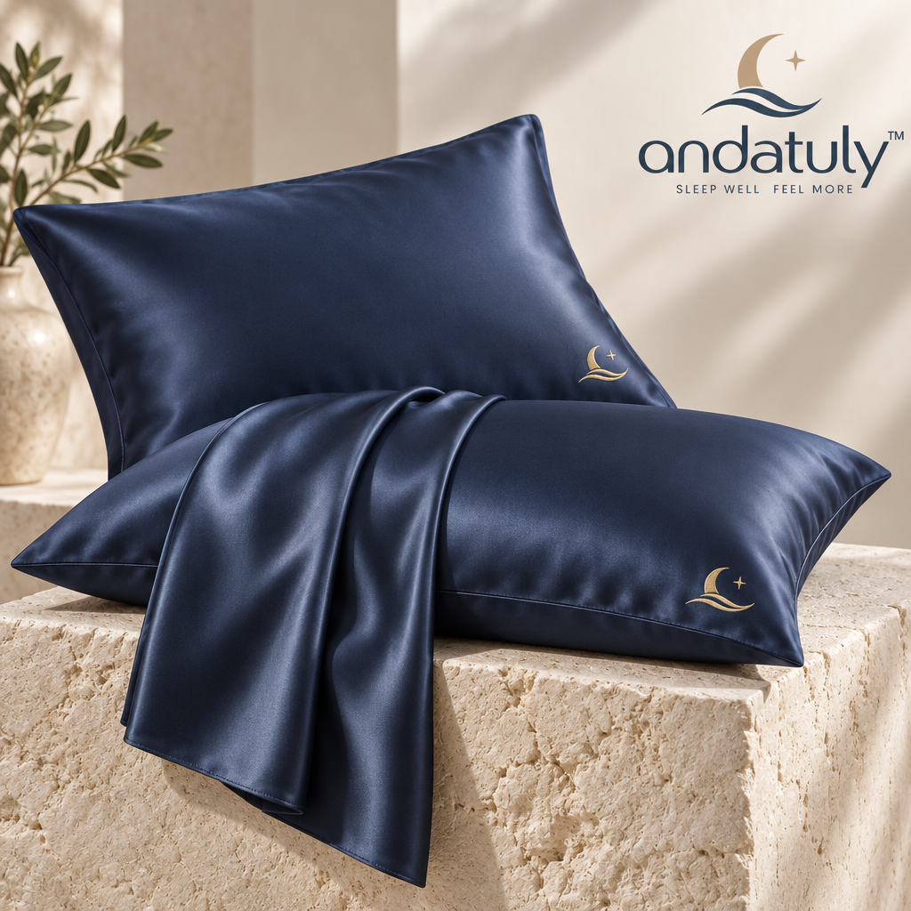 andatuly™ DreamSilk 100% Mulberry Silk Envelope Pillowcase Pair